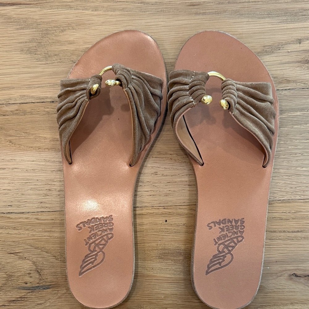 Ancient Greek sandal slides size 38